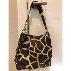 Giraffe Print Shoulder Bag